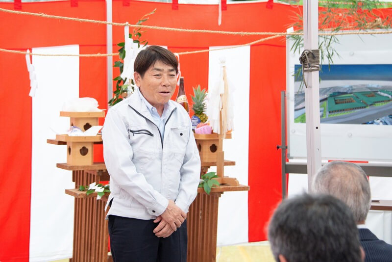 弊社社長・桑野による施工者挨拶